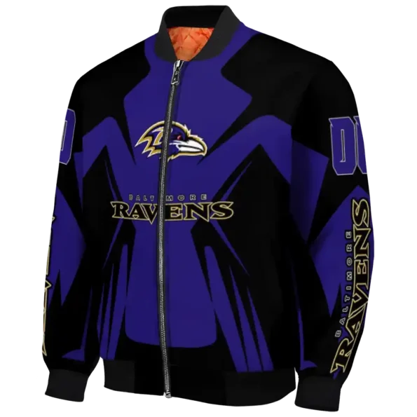 custom baltimore ravens spider mark purple black crocs bomber jacket best selling
