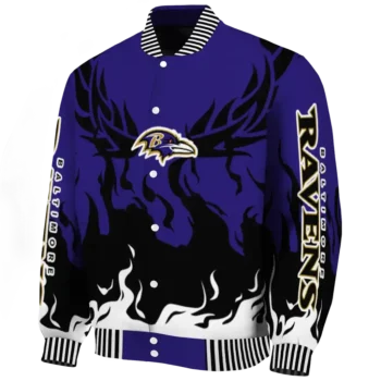 custom baltimore ravens winged blaze purple white varsity jacket best selling.webp