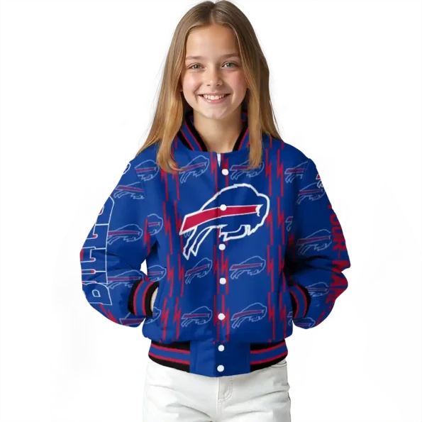 custom buffalo bills bolt stripe blue varsity jacket top rated.webp