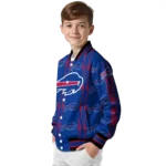 custom buffalo bills bolt stripe blue varsity jacket best selling.webp