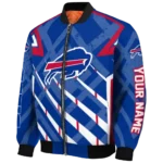 custom buffalo bills chevron angles blue bomber jacket best selling