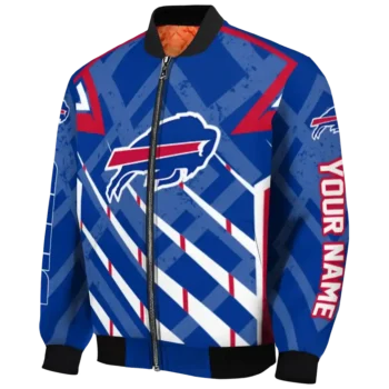 custom buffalo bills chevron angles blue bomber jacket best selling