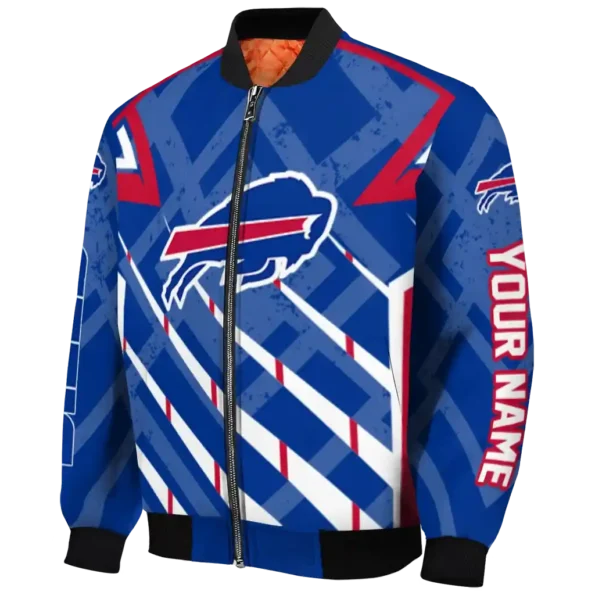 custom buffalo bills chevron angles blue bomber jacket best selling