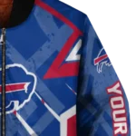 custom buffalo bills chevron angles blue bomber jacket best selling