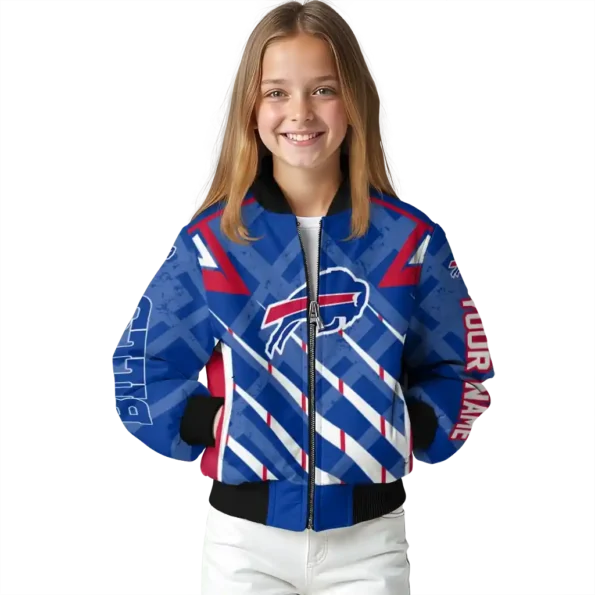 custom buffalo bills chevron angles blue bomber jacket top rated