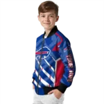 custom buffalo bills chevron angles blue bomber jacket best selling