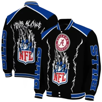 custom buffalo bills claw blood blue black varsity jacket fashion forward.webp