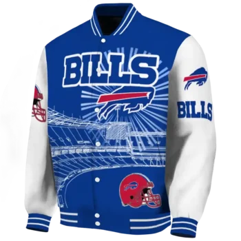 custom buffalo bills ferris arena blue white varsity jacket best selling.webp
