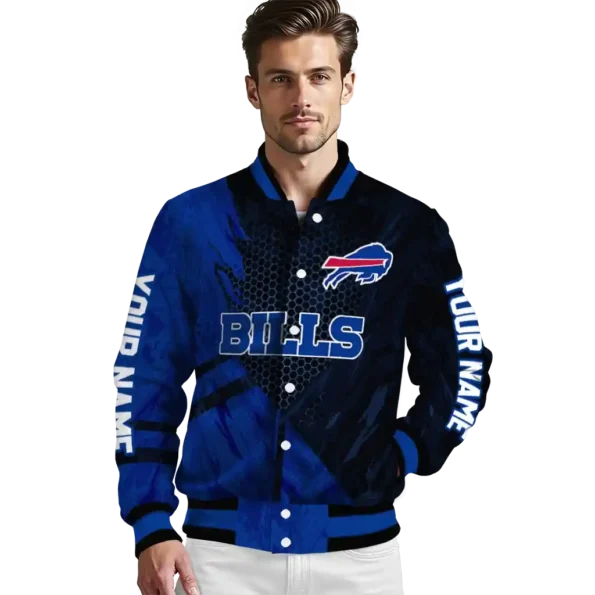 custom buffalo bills hexagon mesh blue black varsity jacket high quality.webp
