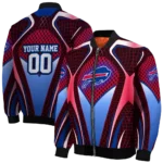 custom buffalo bills mesh chest red crocs black bomber jacket best selling