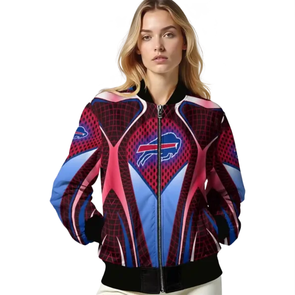 custom buffalo bills mesh chest red crocs black bomber jacket latest model