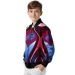 custom buffalo bills mesh chest red crocs black bomber jacket best selling