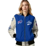 custom buffalo bills razorback outline blue nude bomber jacket best selling