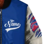 custom buffalo bills razorback outline blue nude bomber jacket best selling