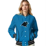 custom carolina panthers chevron arrow blue varsity jacket best selling.webp