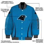 custom carolina panthers chevron arrow blue varsity jacket best selling.webp