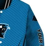 custom carolina panthers chevron arrow blue varsity jacket best selling.webp