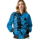 custom carolina panthers hexagon cluster blue black varsity jacket best selling.webp