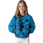 custom carolina panthers hexagon cluster blue black varsity jacket best selling.webp