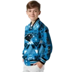 custom carolina panthers pyramid shapes blue varsity jacket best selling.webp