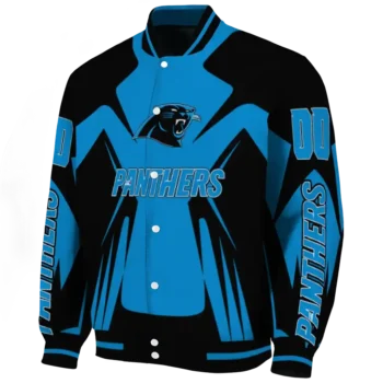 custom carolina panthers spider mark blue black crocs varsity jacket best selling.webp