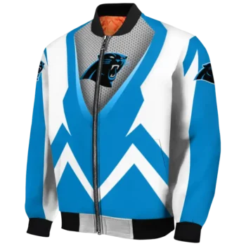 custom carolina panthers v stripes blue white bomber jacket best selling