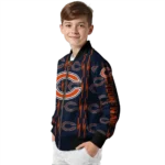 custom chicago bears bolt stripe blue bomber jacket best selling