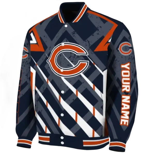 custom chicago bears chevron angles blue varsity jacket best selling.webp
