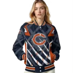 custom chicago bears chevron angles blue varsity jacket best selling.webp