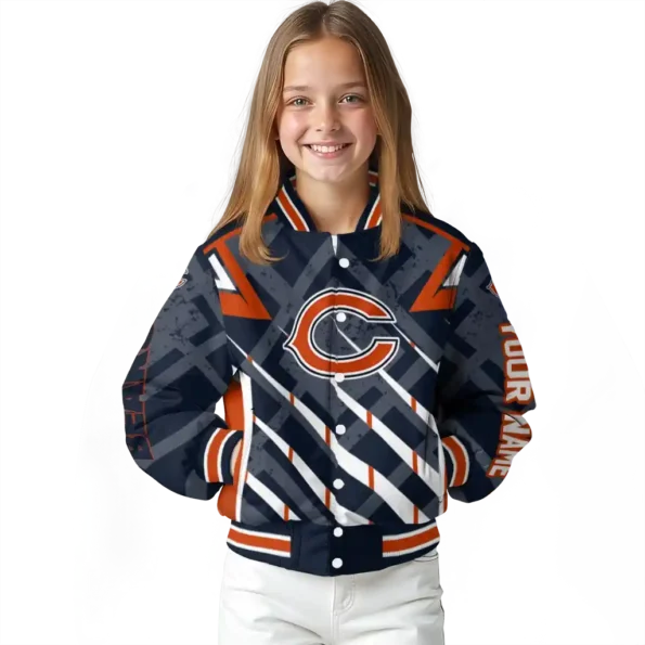 custom chicago bears chevron angles blue varsity jacket top rated.webp