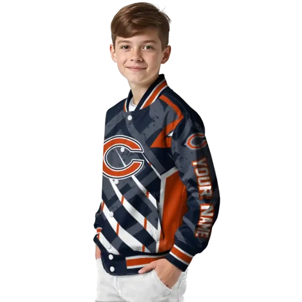 custom chicago bears chevron angles blue varsity jacket trendy.webp
