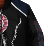 custom chicago bears claw blood blue black bomber jacket best selling