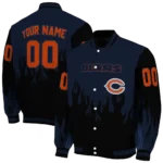 custom chicago bears flame border blue black varsity jacket best selling.webp