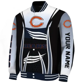 custom chicago bears mesh effect blue black varsity jacket best selling.webp