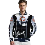 custom chicago bears mesh effect blue black varsity jacket best selling.webp