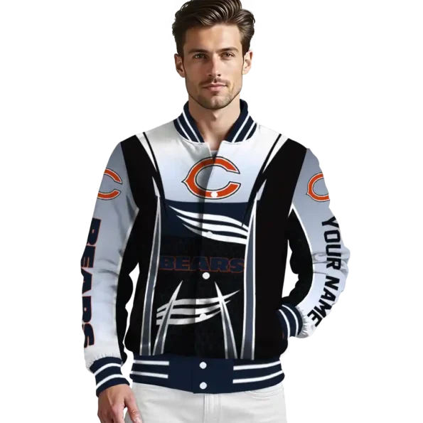 custom chicago bears mesh effect blue black varsity jacket high quality.webp