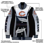 custom chicago bears mesh effect blue black varsity jacket best selling.webp