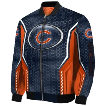 custom chicago bears power plate blue bomber jacket best selling