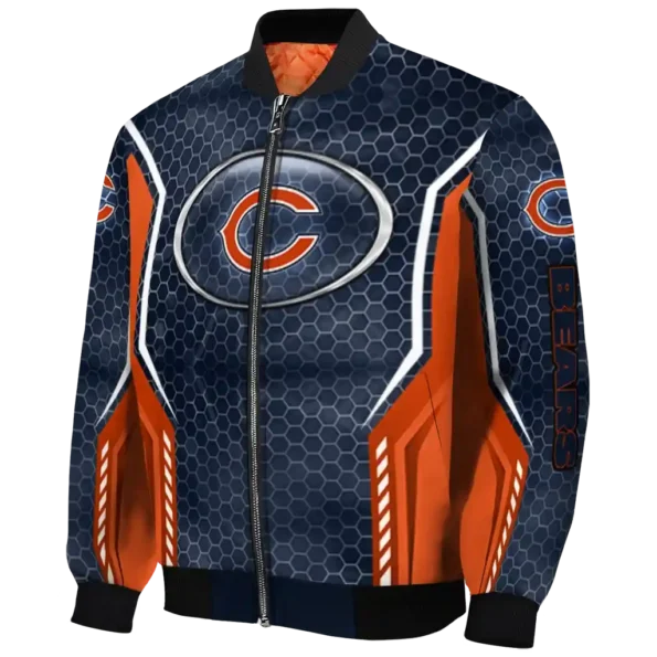 custom chicago bears power plate blue bomber jacket best selling