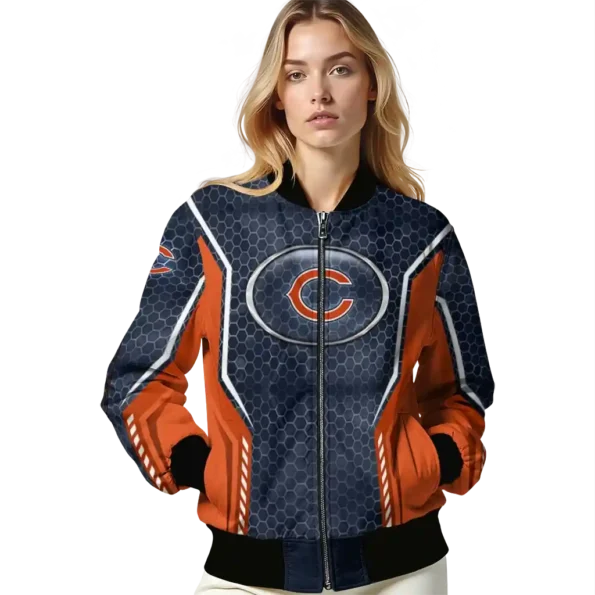 custom chicago bears power plate blue bomber jacket latest model