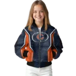 custom chicago bears power plate blue bomber jacket best selling
