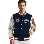 custom chicago bears razorback outline blue nude varsity jacket best selling.webp