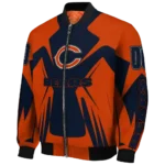 custom chicago bears spider mark blue orange crocs bomber jacket best selling