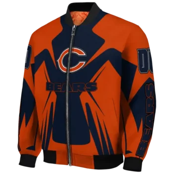 custom chicago bears spider mark blue orange crocs bomber jacket best selling
