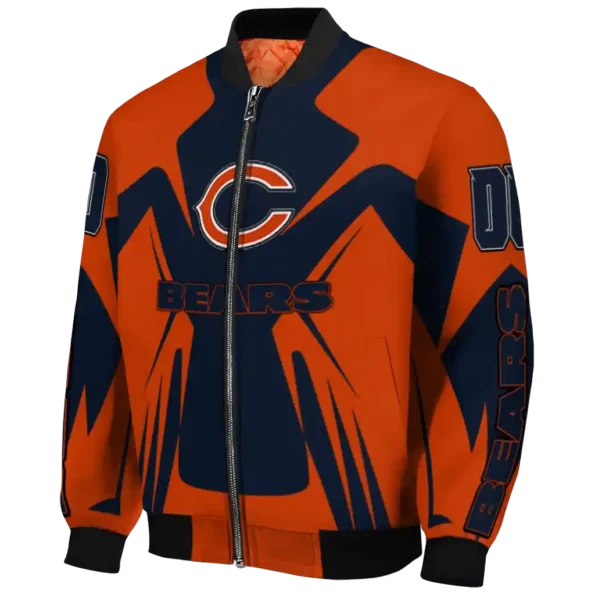custom chicago bears spider mark blue orange crocs bomber jacket best selling