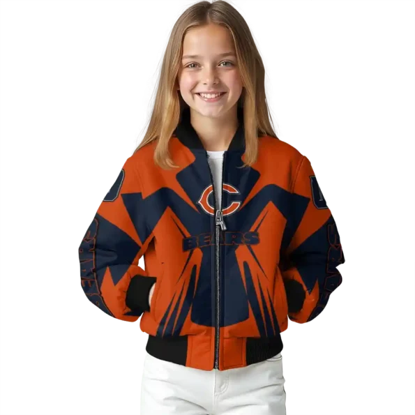 custom chicago bears spider mark blue orange crocs bomber jacket top rated