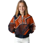 custom chicago bears star burst blue bomber jacket best selling