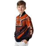 custom chicago bears star burst blue bomber jacket best selling