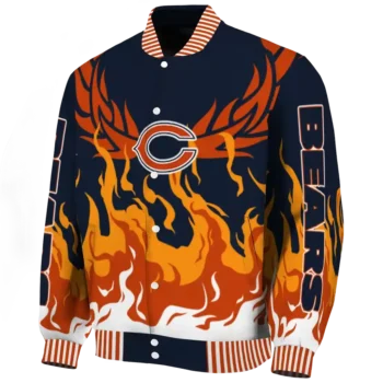 custom chicago bears winged blaze blue white varsity jacket best selling.webp