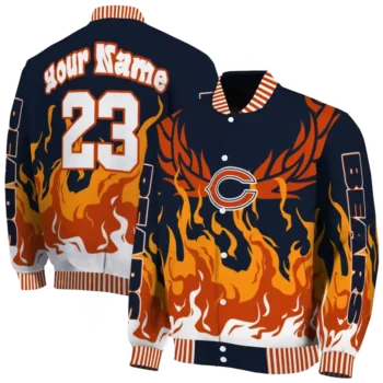 custom chicago bears winged blaze blue white varsity jacket fashion forward.webp